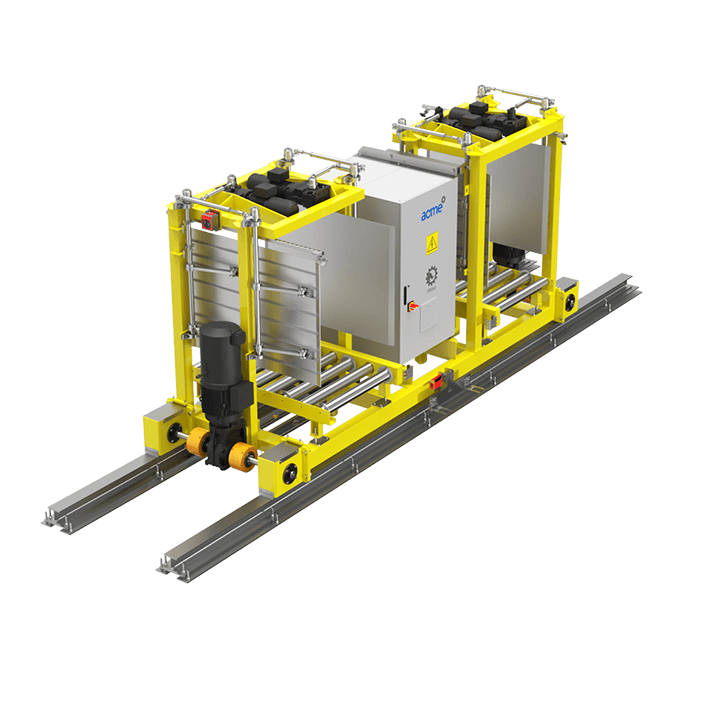 Pallet Side Rails Acme › Pallet RGV - Rail Guided Vehicles (Rhino)